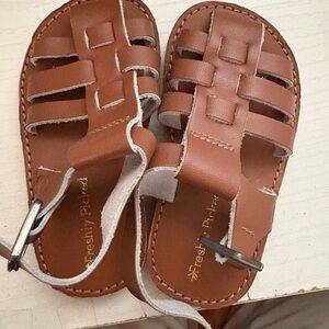 Freshly Picked Tan Brown Leather Baby Sandals